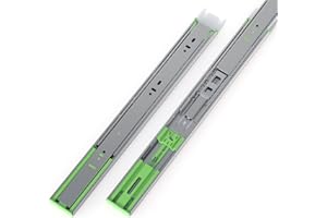 FivePears 2 Pairs 16 Inch Heavy Duty Soft Close Drawer Slides, 150 Lb Load Capacity Full Extension Ball Bearing Side Mount Drawer Runner, Rv Tool Box Kitchen Cabinet Drawer Self Closing Glide Rails