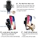 Easy One-Hand Operating Car Phone Holder,Automatic Locking System Universal Car Phone Mount,Gravity Automatic Cell Phone Car Holder Apply for 3-6 inch Screen Smartphone/Other Devices-Black