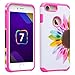 iPhone 8 Plus Case, Apple iPhone 7 Plus Case [Shock Absorption/Impact Resistant] Hybrid Dual Layer Armor Defender Protective Case Cover for iPhone 8 Plus / 7 Plus - Sun Flower