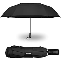 PROSTORM Windproof Double Vented Travel Umbrella with Auto Open & Close Compact Pro Storm