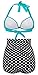 Angerella Retro Vintage Polka Dot High Waisted Bathing Suits Swimwear(BKI053-L1-XXXL)