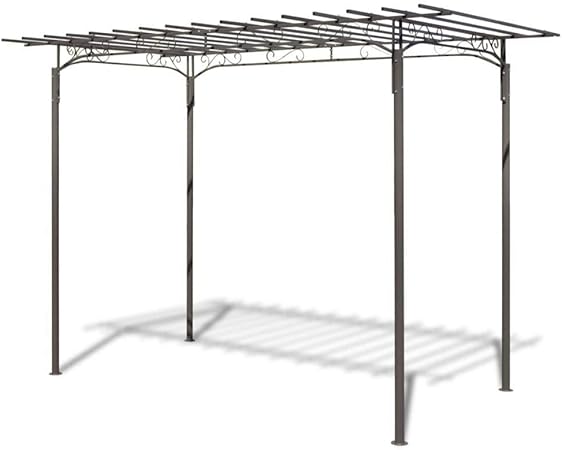 Wt Trade Premium Gartenlaube Pavillon 190 X 320 X 215 Cm Metall Stahl Garten Rankhilfe Rosenbogen Gartenhaus Holzbogen Gartenlaube Outdoor Gartenhaus Amazon De Kuche Haushalt