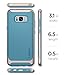 Spigen Neo Hybrid Galaxy S8 Plus Case Herringbone with Flexible Inner Protection and Reinforced Hard Bumper Frame for Galaxy S8 Plus (2017) - Niagara Blue