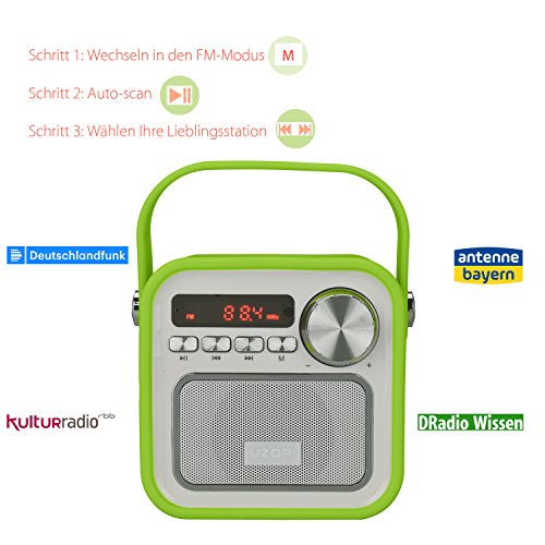 Portable Fm Radio Wireless Bluetooth Speaker Radio Kitchen Radio