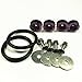 JDMSPEED Purple Universal CNC Billet Bumper Trunk Quick Release Fastener Kit