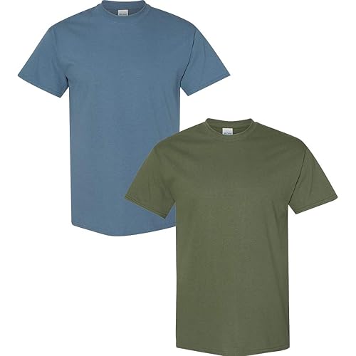 Gildan Men's Heavy Cotton T-Shirt, Style G5000, 2-Pack