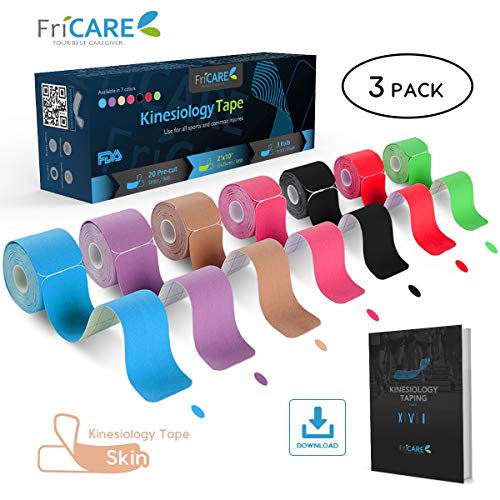 Buy FriCARE PreCut Kinesiology Sport Tape (3 Roll Pack), X Y I Shape