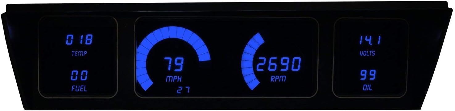 thumbnail image 2 of Intellitronix DP1211W Digital Dash – 1977-1990 Chevy Impala Caprice – White LEDs 2 of 5