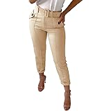 Pocket design buttoned casual pants Clearance