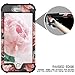 RabeMall Case for iPhone 7,Case for iPhone 8 Pretty Flowers for Girls/Women Anti-Fingerprint and Scratch-Resistant Three Layer High Impact Resistant Hybrid Protective Cover,Floral Black
