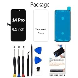for iPhone 14 Pro Screen Replacement 6.1 inch, 3D