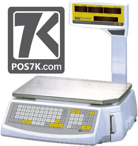 LS-100 60 LB Dual Range Fast Reliable Price Computing Printing Scale, LED & Alpha Large LCD, NTEP, Heavy Duty, Easy To Program & USE