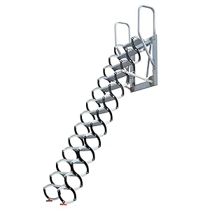 Z6 Insulated Steel Scissor Attic Ladder/Multipurpose Aluminum Alloy Folding Telescopic Ladder