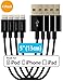 Short iPhone Charger Lightning Cable Charging Cord MFI by HomeSpot 5" Short Length Certified for iPhone X / 8/8 Plus / 7/7 Plus / 6/6 Plus / 5S iPad Air/Air 2 / Pro (4 Pack - Black)