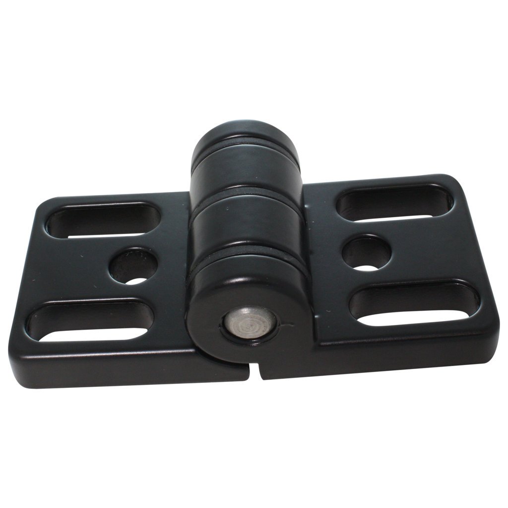 8 40 Zn Zinc Die-Cast Hinge 40 x 80 mm Type I with Long Holes Black
