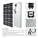 ECO-WORTHY 100 Watts 12 Volts Monocrystalline Photovoltaic Solar Panel High Efficiency Module for 12 Volt Battery Charging RV Marine Boat Off Grid(Upgrade)