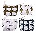 Bonaweite Canvas Coin Purse for Women and Kids, Change Bag with Zip and Liner, Animal Zipper Pouch Under 10, Cute Office Work Gifts for Friends,Colleagues and Families ,Set of 4