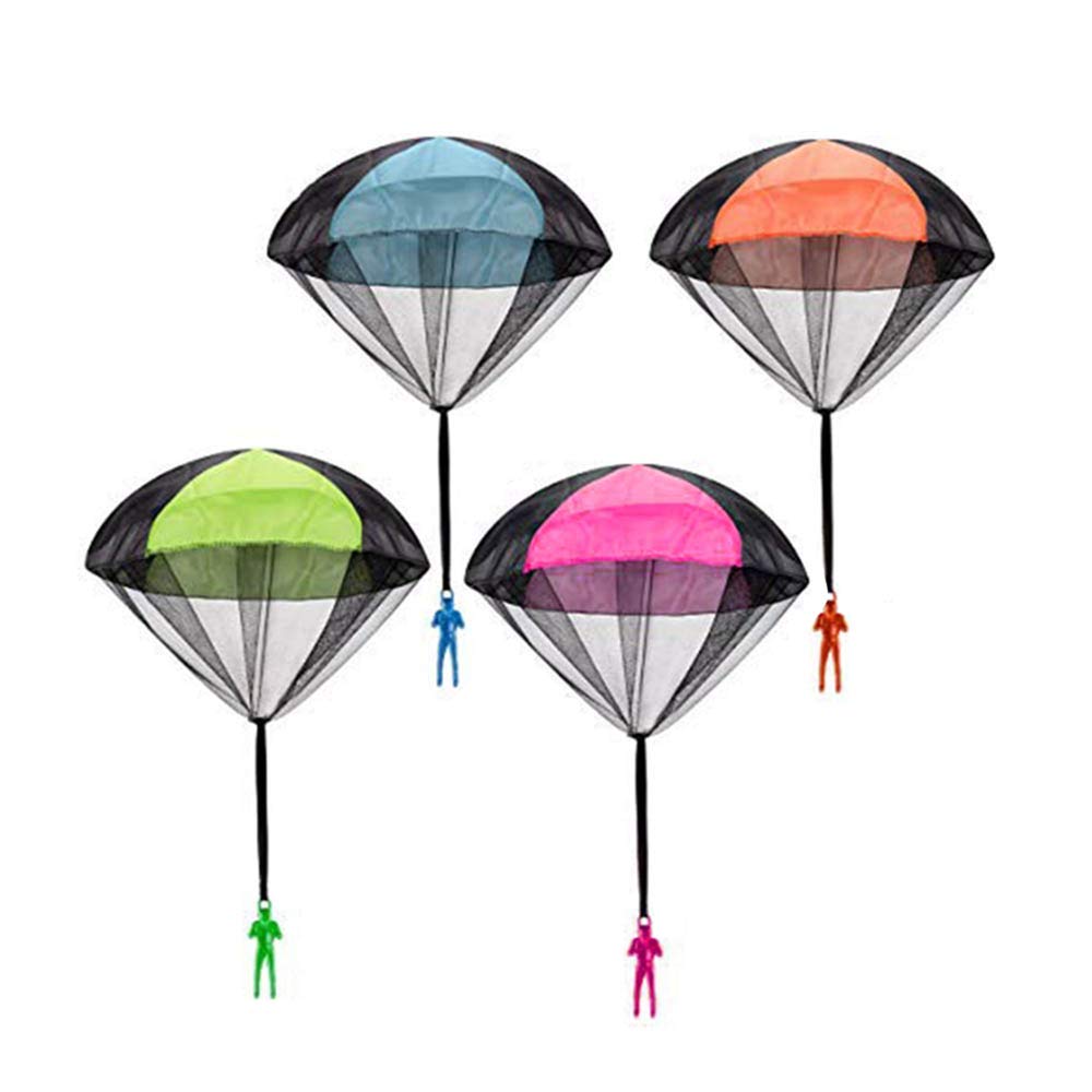 Tangle Free Throwing Toy Skydiver Parachute Man Game for Kids Age 48 Outdoor Childrens Flying