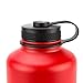 45 Degree Latitude Beer Growler, Enjoy Your Favorite Craft Beer Or IPA from The Comfort of Your Own Home, Stainless Steel Growler 64 oz - Red