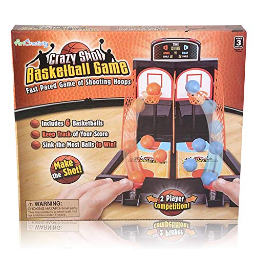 ArtCreativity Desktop Arcade Basketball Game, Tabletop Indoor Basketball Shooting Game for Kids