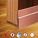 Door Draft Stopper,Self Adhesive Strong Under Door Silicone Sweep, Weather Stripping Insulation Draft Noise Dustproof Door Bottom Seal Strip,2