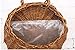 MOTINA Handmade Woven Hanging Basket Natural Wicker Handed Storage Basket for Home Garden Wedding Wall Decorations