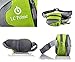 Waist Pack Fanny Pack Bum Bag Hip Pack Running Bag Waist Bag Running Belt Sack Water Resistant with Bottle (Not Included) Holder for Hiking Camping Dog Walking nylon fabric multicolored - by LC Prime