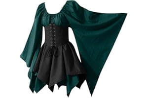 SHOPESSA Traditional Irish Dress for Women Short Medieval Costume Plus Dress with Corset Halloween Victorian Ball Gowns