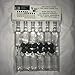 Mini SQUARE Plastic Alcohol 50ml Liquor Bottle Shots + Caps (12)