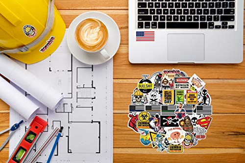 40 Funny Hard Hat Sticker,Tool Box, Hardhat, Laptop Stickers- 100% Plastic(Vinyl), Funny Decals For Construction, Electrician, Plumber Oilfield, Fire Crew, Mechanic- Skateboard, - Thumbnail 3
