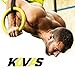 Kovas Gymnastic Rings with Adjustable Straps & Ring Mounts - Home Gym Gymnastics Equipment - Improve Fitness Strength & Balance with Body Weight Training Exercises