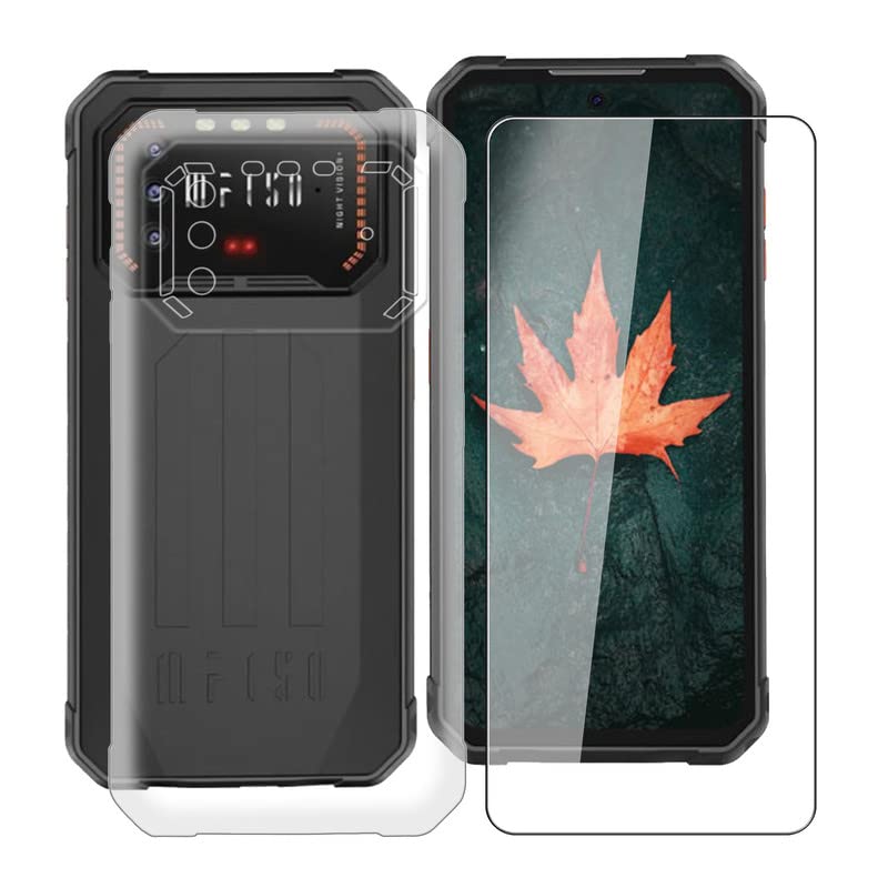 KJYF Phone Case for IIIF150 Air1 Pro (6.5"), with [1 x Tempered Glass Protective Film], Shockproof Soft TPU Shell [Ultra-Thin] [Anti-Scratch] [Anti-Yellow] Case for IIIF150 Air1 Pro - Transparent