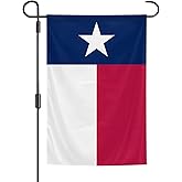 Texas Flags 12 x 18 Inches Double Sided Polyester Garden Flags Vivid Color for Indoor and Outdoor Yard Garden Street Decorations