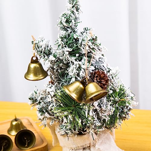 VGOODALL 50PCS Vintage Jingle Bells, Bronze Bells for Craft Brass Craft Bells 1.7\