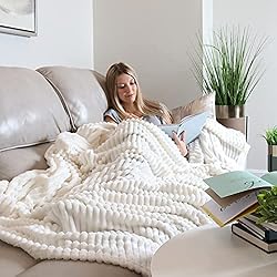 Clara Clark Cut Plush Fleece Throw Blanket - Throw