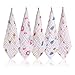 Baby Muslin Washcloths and Towels Premium Extra Soft Newborn Baby Face Towel Baby Registry as Shower Gift 5 Pack (colorful)