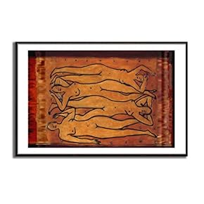 Framed Canvas Wall Art for Living Room, Bedroom Naked Girl Canvas Prints for Modern Home Decoration Ready to Hang - 16"x24" inches