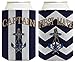 Captain Hat Yacht Cap Funny Coolie Captain and First Mate Chevron Can Coolie Bundle Chevron Navy