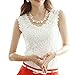 21secret Fashion Women Elegant Lace Floral Sleeveless Crochet Knit Vest Tank Top Shirt Blouse
