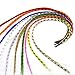 Mixed color Synthetic Feather Hair Extension Kit Multi Mixed color 50 Micro Beads & hook Tool Kits-24pcs