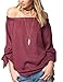 Just Quella Women's Off The Shoulder Top Blouse 8422