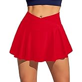 Tempt Me Women Swim Skirt - High Waisted Bathing Suit Skirt Crossover Bikini Bottoms 2025