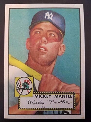 1952 MICKEY MANTLE BASEBALL ROOKIE REPRINT TOPPS #311 Aged Look Original Back!!
