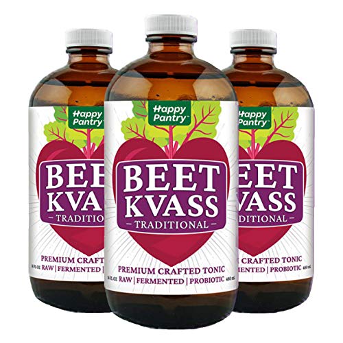 Traditional Beet Kvass Tonic (fermented beet brine), 48oz (3 x 16oz