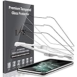 [3 Pack] LK Screen Protector for iPhone Xs/iPhone X/iPhone 11 Pro 5.8" Tempered Glass (Alignment Frame Easy Installation) Case Friendly, 9H Hardness,HD Clear, Bubble Free