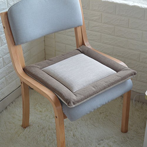 Chair pad/linen pure color cushion/tatami cushion/soft cushion for computer chair-A 40x40cm(16x16inch)