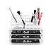 Amzdeal Arcylic Makeup Organizer 2 Piece 3 Layers Jewelry and Cosmetic Storage Display Box