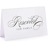 Reserved Signs for Weddings &amp; Parties - 10 Pack, 4 x 6 Inches