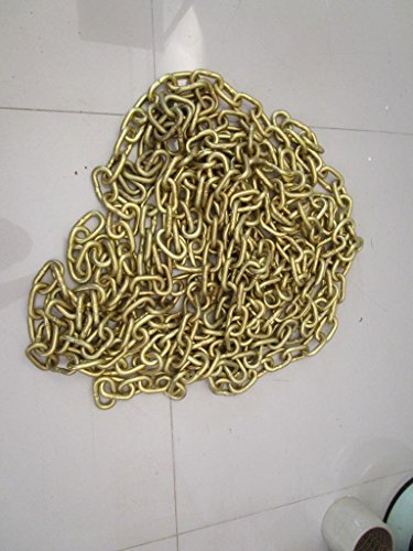 BRASS BLESSING : 4 feet SOLID BRASS CHAIN - 0 Gauge - 8 mm - Heavy Duty (5199) - Thumbnail 2