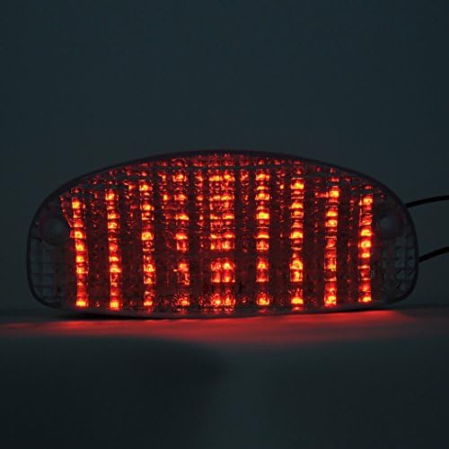 AR Dongfang Motorcycle Taillight Integrated LED Tail Light Turn Signal Smoke for Honda 97-98 CBR1100XX, 98-02 Hornet 600, 99-05 Shadow SPIRIT 1100 99-05SHADOW VLX, 03-05SUZUKI GS500E